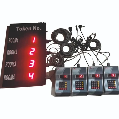 4 Counter Display Token Dispenser System