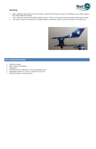 Wireless Automatic Weather Stations