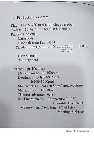 Digital Coating Thickness Gauge