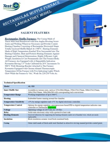 High Temperature Muffle Furnace