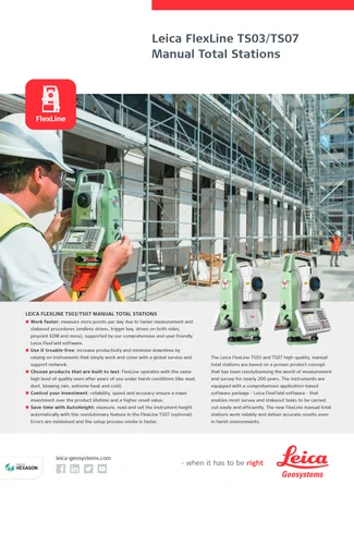Leica TS03 Total Station For Survey