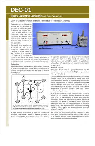 Dielectric Constant Experimental Setup with LCD Display