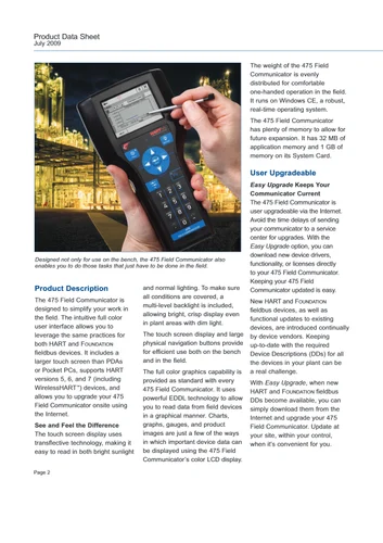 Emerson 475 Hart Communicator