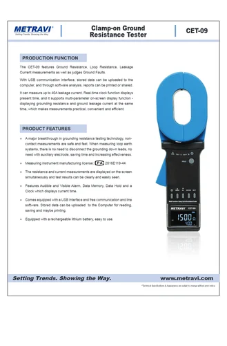 Clamp-on Ground Resistance Tester